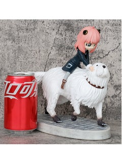 General Anime spy play house Anya & Bond Anya riding a dog hand-made ornaments model chassis car  - Image 2