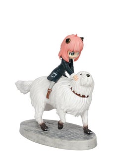 General Anime spy play house Anya & Bond Anya riding a dog hand-made ornaments model chassis car  - Image 1