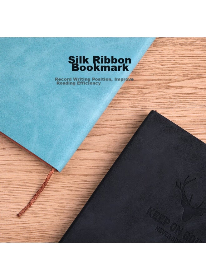 Jin Longxing Jinlongxing A5 Notebook, Sheepskin, Extra Thick, Business Journal, Simple And Thick, College Student Diary, Accounting Book, Office Stationery, Leather Cover Notebook, Work Notebook, Meeting Record Book, Customizable - Image 3