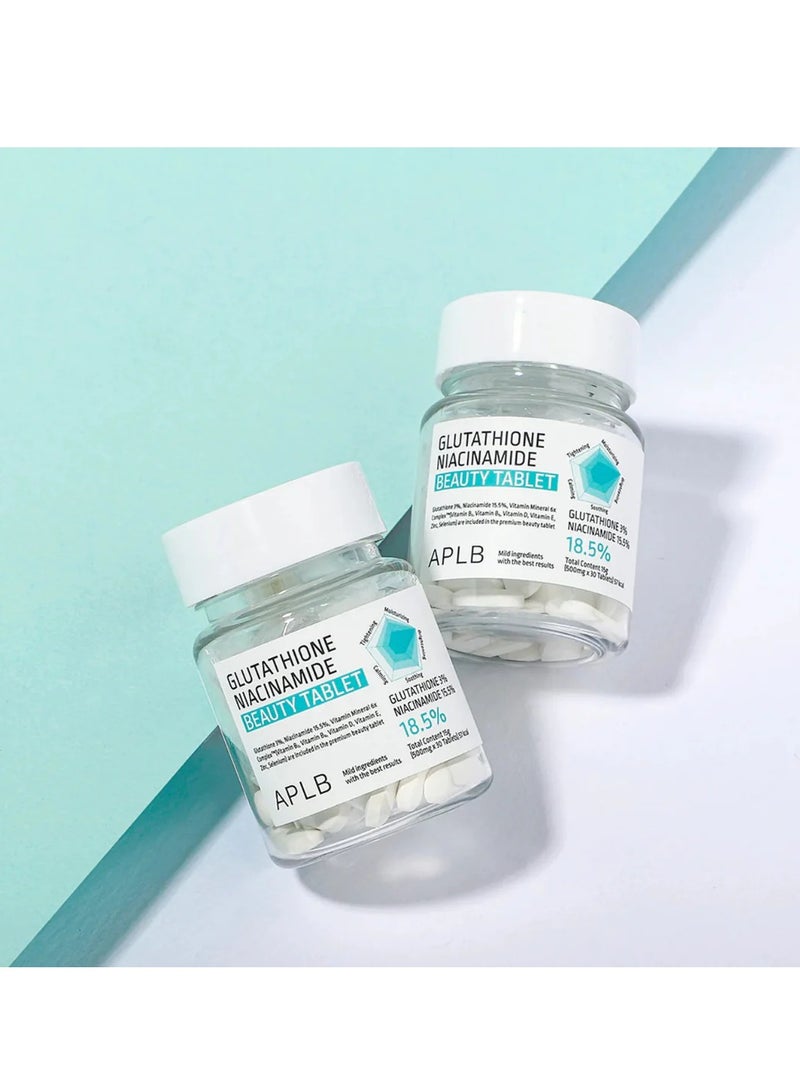 APLB Glutathione Niacinamide Beauty Tablet 500mg x 30 tablets - Image 3