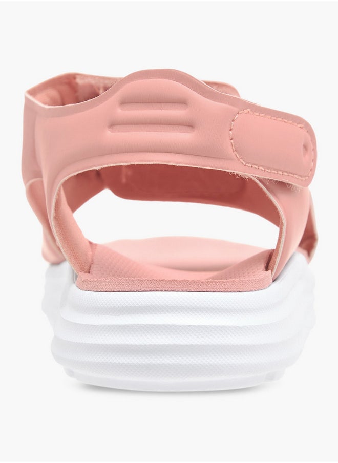 Kappa Girls' Logo Detail Sandals with Hook and Loop Closure  - Image 4