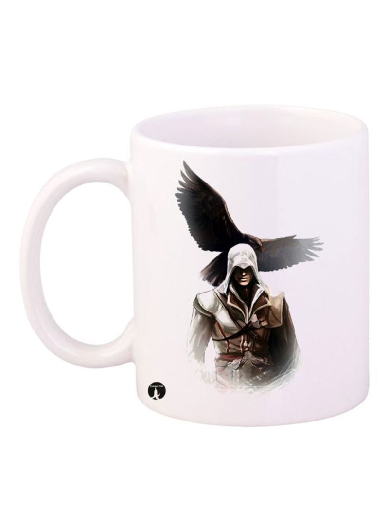 RKN Assassin's Creed Video Game Printed Mug White/Brown/White Standard Size