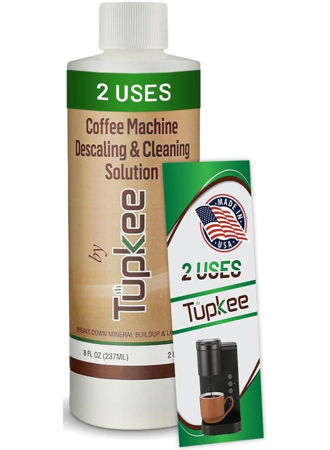 Tupkee Coffee Machine Descaler - Universal, For Drip Coffee Maker and Keurig Coffee Machines Descaling & Cleaning Solution, Breaks Down Mineral Buildup and Limescale (1) - Image 1