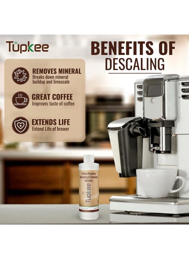 Tupkee Coffee Machine Descaler - Universal, For Drip Coffee Maker and Keurig Coffee Machines Descaling & Cleaning Solution, Breaks Down Mineral Buildup and Limescale (1) - Image 3