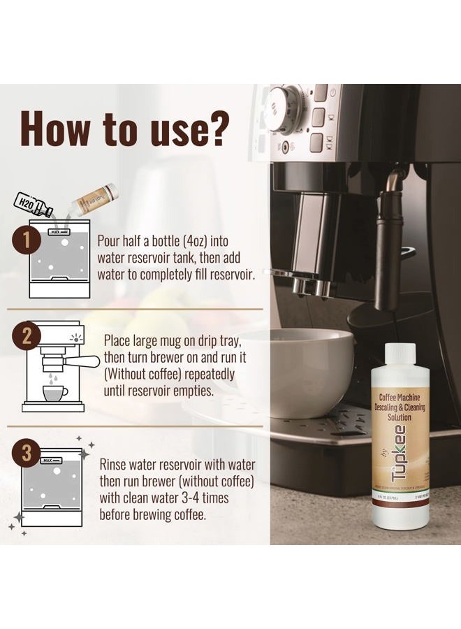 Tupkee Coffee Machine Descaler - Universal, For Drip Coffee Maker and Keurig Coffee Machines Descaling & Cleaning Solution, Breaks Down Mineral Buildup and Limescale (1) - Image 4