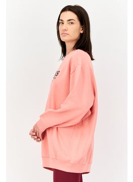 Adidas Women Sportswear Fit Long Sleeves Outdoor Sweatshirt, Old Rose  - Image 2