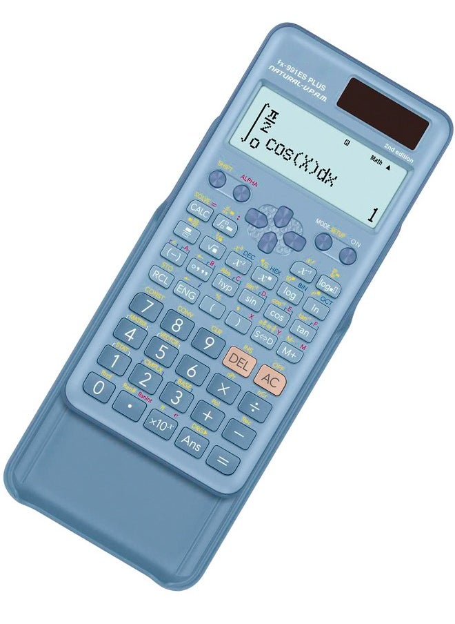 Generic Fx-991Es Plus 2nd Edition  Scientific Calculator Blue  - Image 2