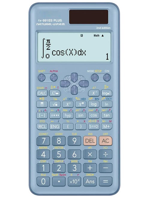 Fx-991Es Plus 2nd Edition  Scientific Calculator Blue