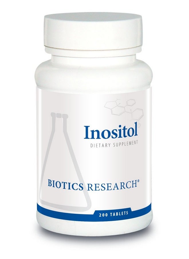 BIOTICS Research Inositol Corn Free Metabolic Support Brain Health Nootropics Restful Sleep Mood Support Hormonal Balance Female Health 200 Tablets  - Image 1