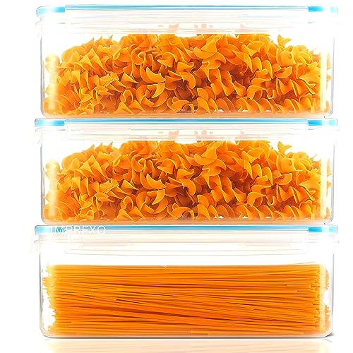 IMPREXO Air Tight Food Storage Containers Kitchen Containers for Storage Set Plastic Storage Box for Kitchen Airtight Containers Storage Jar Set for Kitchen Storage, Pack of 3 (3800 ML) - Image 1