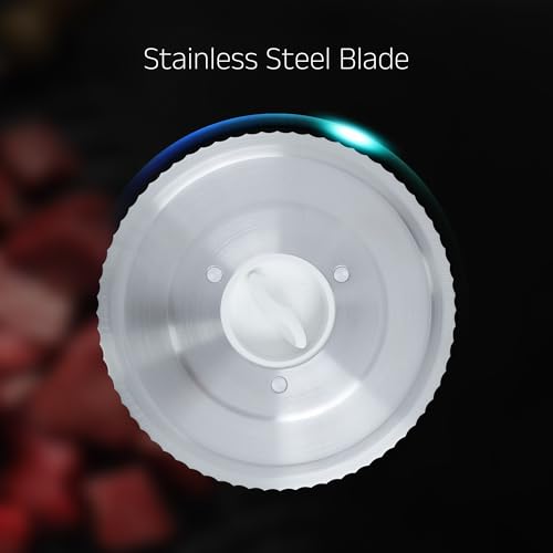 iBELL MS170M Electric Meat Slicer Foldable Portable, 850W, Stainless Steel Blade, Heavy Duty Meat Slicer (White) - Image 3