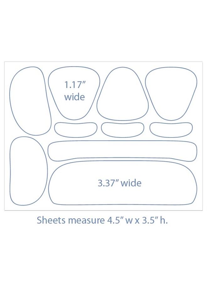Smoothies Facial Smoothies VARIETY Wrinkle Remover Strips, 160 wrinkle patches in 6 shapes - Image 3