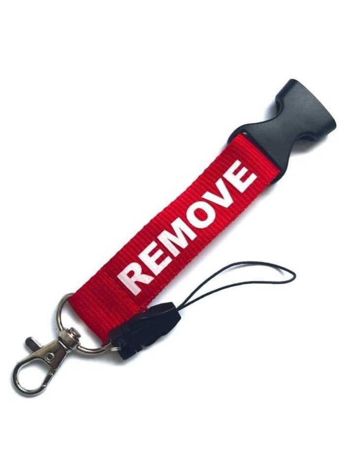 SOLDOUT Remove Before Flight Lanyards for Key Neck Strap Card Badge Gym Key Chain Lanyard Key Holder DIY Hang Rope Keychain Lanyard (Red)  - Image 3