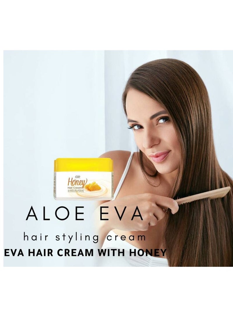 Eva Honey Hair Cream Styling & Treatment by Eva Cosmetics185G - Image 4