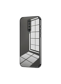 HuHa Case Cover For Xiaomi Redmi K30 / K30 5G Transparent Plating Fine Hole Phone Case Black 