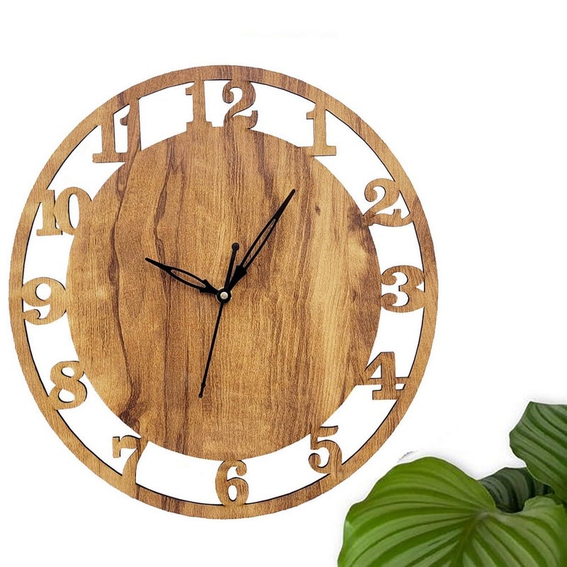 ADK Wall Clock for Living Room Bedroom Home Office Kitchen Asymmetric Shaped Designer MDF Wall Clock for Home Decor Standard 165 - Image 2
