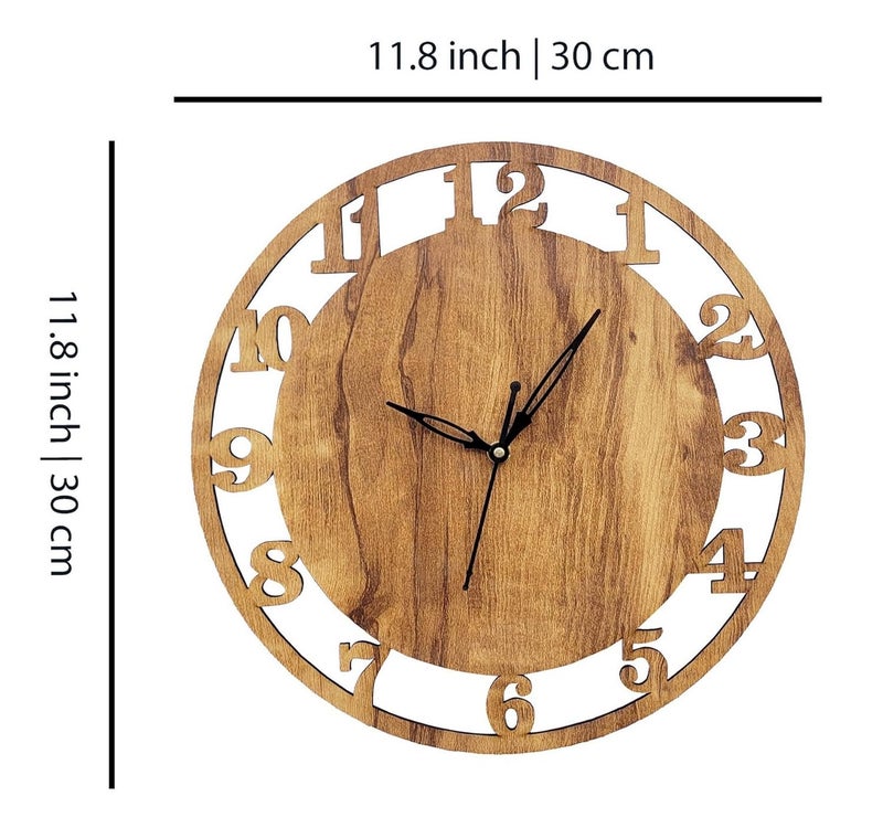 ADK Wall Clock for Living Room Bedroom Home Office Kitchen Asymmetric Shaped Designer MDF Wall Clock for Home Decor Standard 165 - Image 5