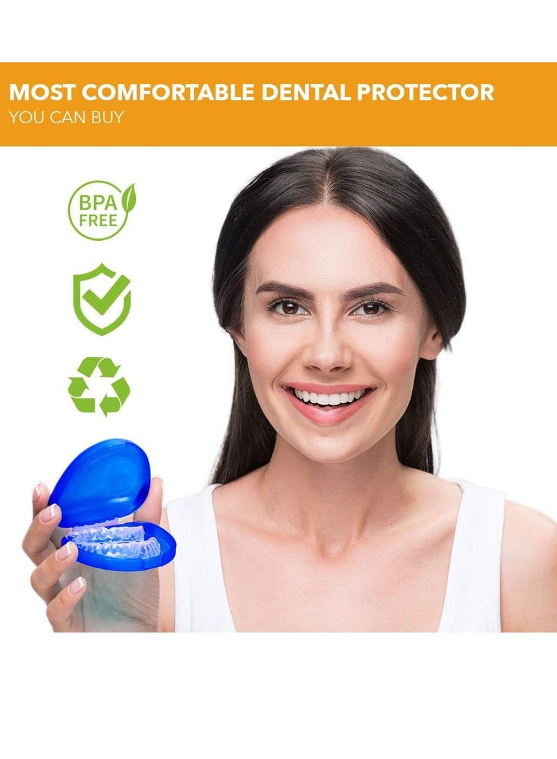 Neomen Mouth Guard for Teeth Grinding: Nighttime Dental Guard for Clenching, Anti-Snoring, and TMJ Relief - BPA Free, Moldable, Includes 4 Guards for Adults & Kids with Case - Image 3