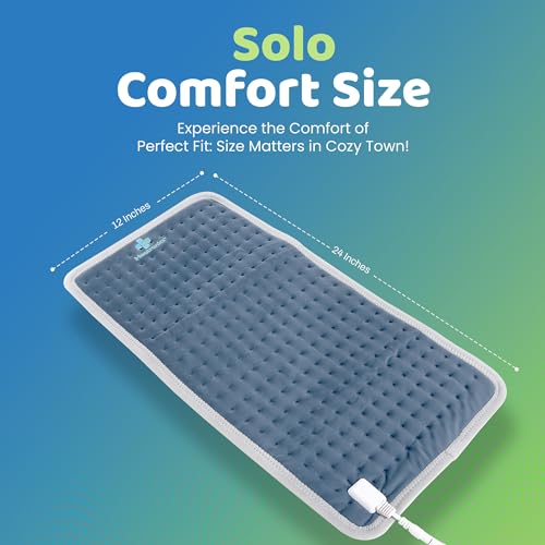 Heatronics Electric Heating Pad XL | Large Heating Pad for Back & Period Pain Relief | 3 Heat Levels | ThermoLock™ Control | TheraFlex™ 6-Layer Build | ISO 13485 & CDSCO Certified | 1-Year HeatCare™ Warranty - Image 3