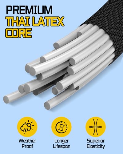 LuckyStraps 8 Pcs 12 Inch Adjustable Carabiner Bungee Cords with Hooks, Easy to Adjust from 7" to 12", Black Bungee Straps with UV-Resistance & Superior Elasticity for Cargo, Bike, Luggage, Carts, Truck, etc - Image 5