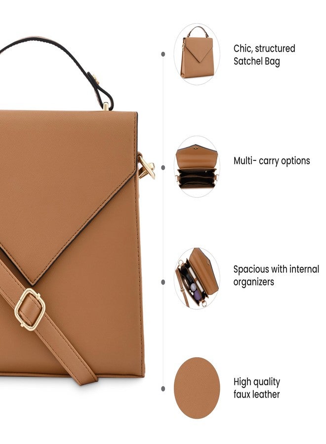 Fastrack Chic Structured Satchel Bag for Women, Girls and Ladies - Image 2