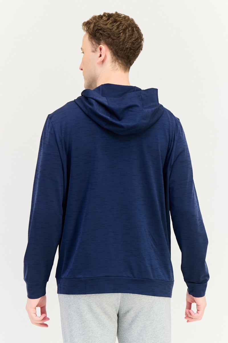 Nike Men Dri-Fit Long Sleeve Training Jacket, Navy - Image 3