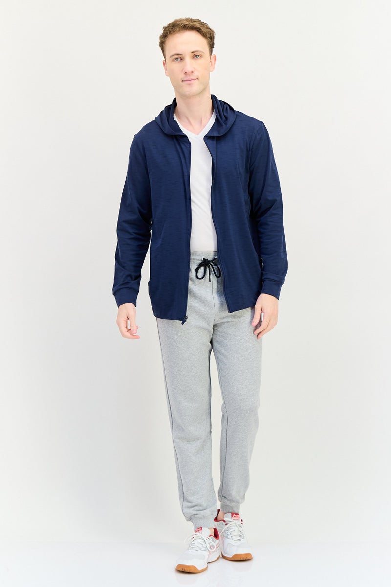 Nike Men Dri-Fit Long Sleeve Training Jacket, Navy - Image 2