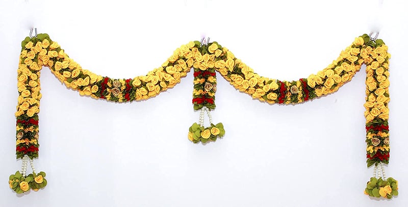 Veltic Rose Door SetGolden Yellow Artificial Doorway Flower toranHanging VE01GL