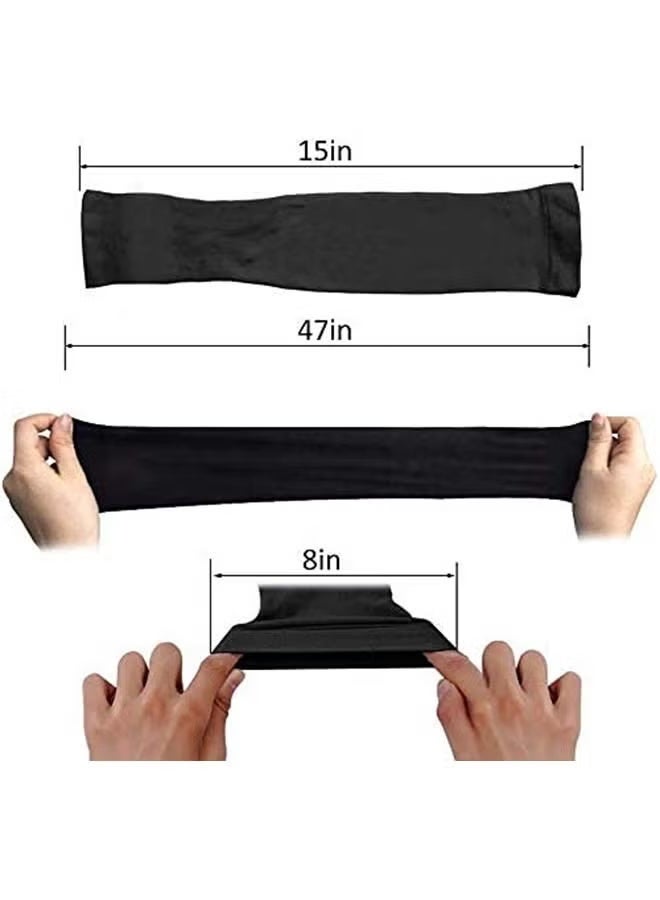3-Pair UV Sun Protection Compression Arm Sleeves,UV Protection Cooler Arm Sleeves for Men & Women, Sports Arm Sleeves With Hand Cover, Cycling/Driving/Bike and all other Outdoor Activities or Indoor sports - Image 2