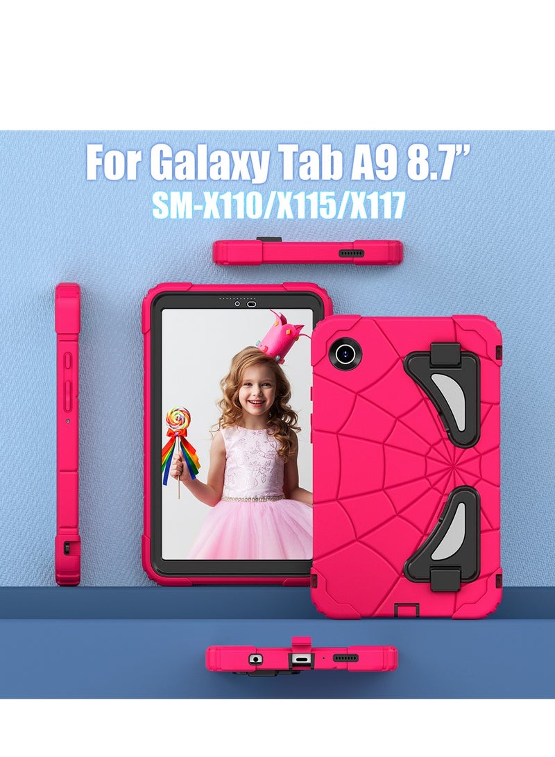 Case for Samsung Galaxy Tab A11 2025/A9 2023(SM-X110/X115/X117) 8.7-inch，Shockproof Protective Cover with  Shoulder Strap Kickstand for Kids Children - Image 3