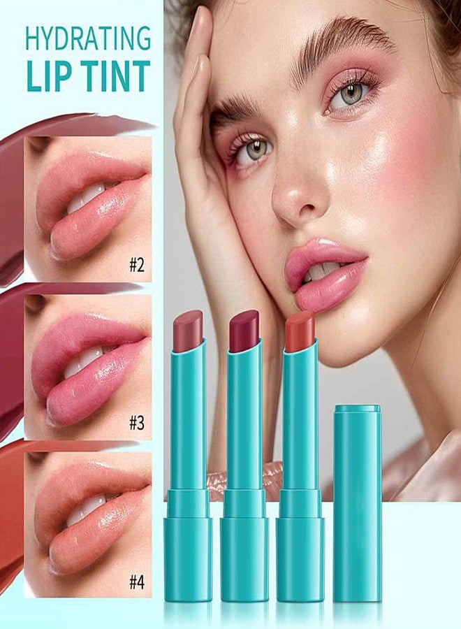 Qawnfy Lip Tint Hydrating, Moisturizing Lip Oil Balm, Long Lasting Waterproof Lip Gloss Non-Stick Cup Lipstick Set, Natural Ingredients Strong Moisturizing Lipstick (Muted Rose) - Image 3