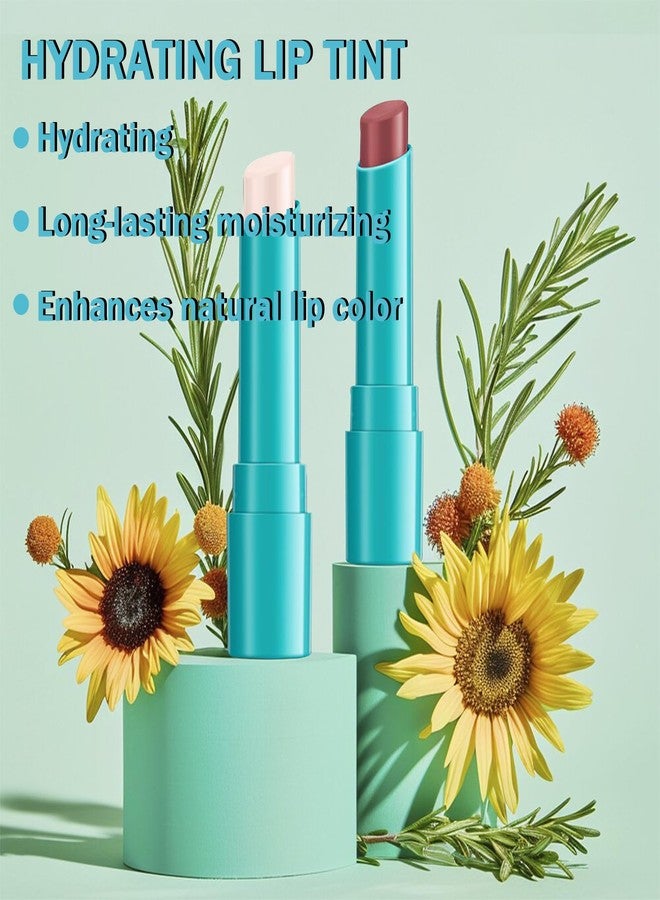 Qawnfy Lip Tint Hydrating, Moisturizing Lip Oil Balm, Long Lasting Waterproof Lip Gloss Non-Stick Cup Lipstick Set, Natural Ingredients Strong Moisturizing Lipstick (Muted Rose) - Image 4