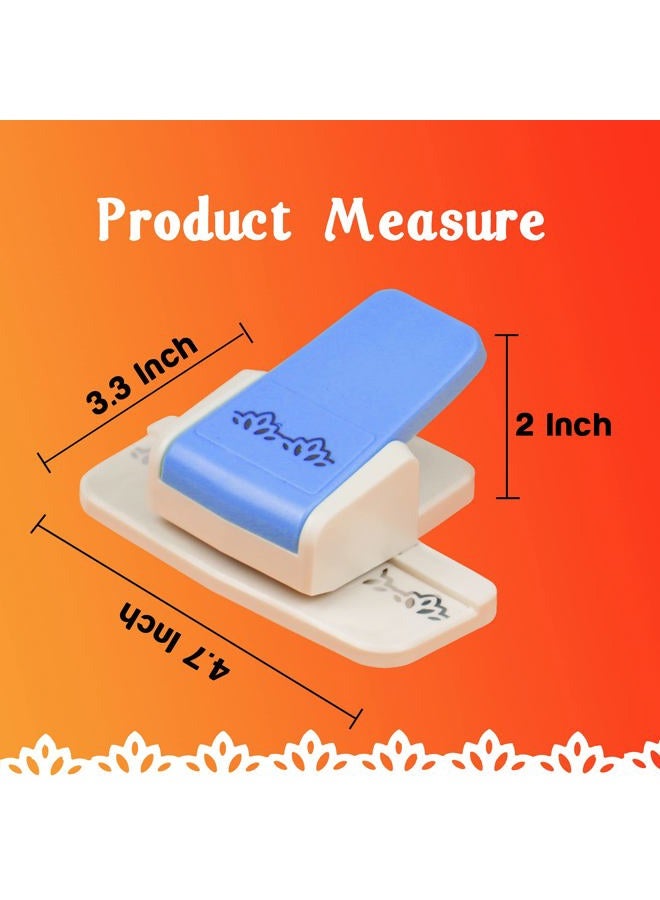 ECOHU Border Punch, Border Edge Craft Punch, Flower Design Embossing Punch, Tools Scroll Punch for Scrapbooking, Wedding Cards, Decoration and DIY Arts. (Patten-1) - Image 4