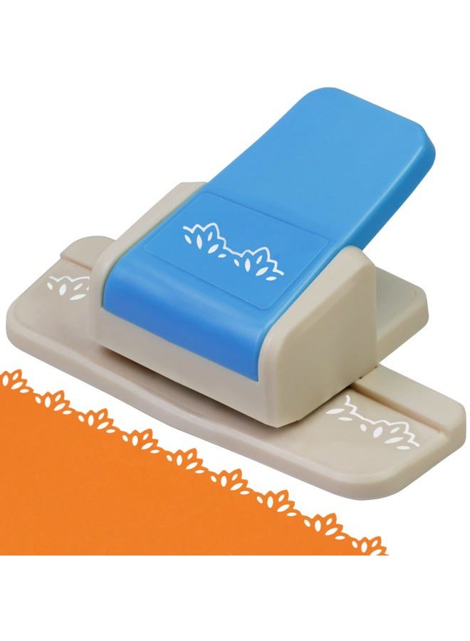 ECOHU Border Punch, Border Edge Craft Punch, Flower Design Embossing Punch, Tools Scroll Punch for Scrapbooking, Wedding Cards, Decoration and DIY Arts. (Patten-1) - Image 1