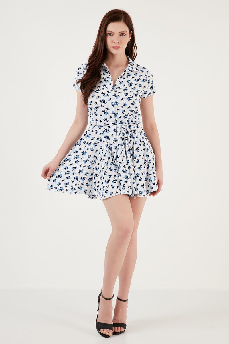 Lela Tie Detail Mini Shirt Dress Women's Dress 5869006  - Image 4