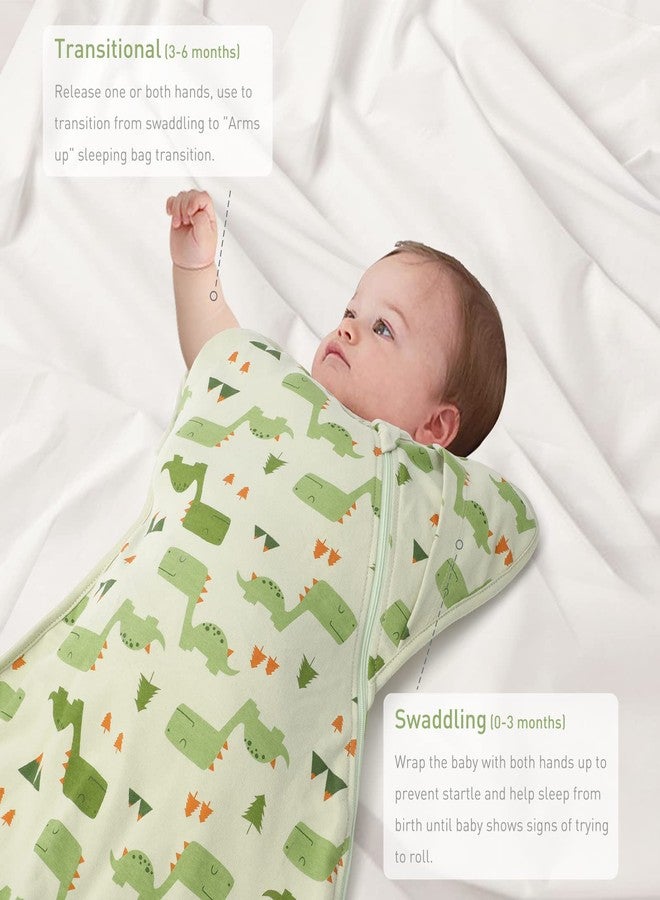 Knirose 3-Way Wearable Swaddle Blankets Sleep Sacks with Arms Up, Hands Up Sleeping Sack Easy Diaper Changing Sleeping Bag for Baby Boy Girl Newborns Transitions to Arms-Free Calms Startle Reflex - Image 4