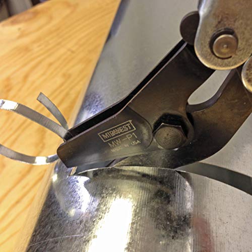 Midwest Snips MIDWEST Pipe Duct Cutter - 1-1/4" Cut/Stroke Cold Rolled Steel Cutter, Made in the USA - MWT-P1 - Image 3