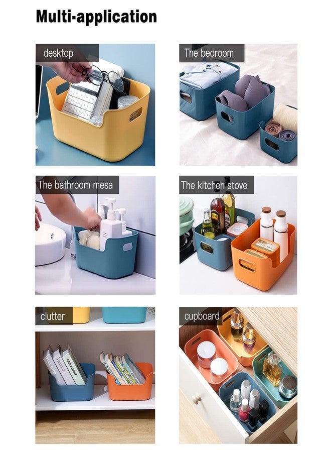 OWill 12-Pack Mixed Plastic Storage Bins and Baskets for Efficient Home Classroom Organization - Small Containers in Multiple Colors for Kitchen, Cupboard Box, Bathroom Organizer on Shelves and Tubs - Image 5