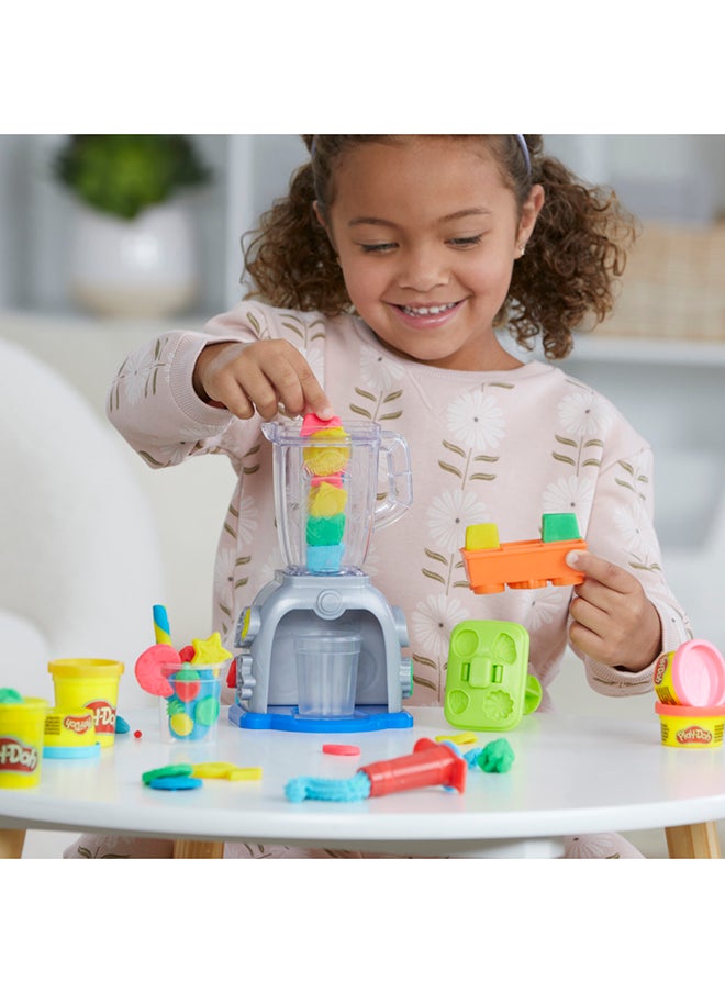 Play-Doh - Swirlin' Smoothies Toy Blender Playset, Play Kitchen Appliances, Kids Arts and Crafts Toys for 3 Year Old Girls and Boys and Up - Image 1
