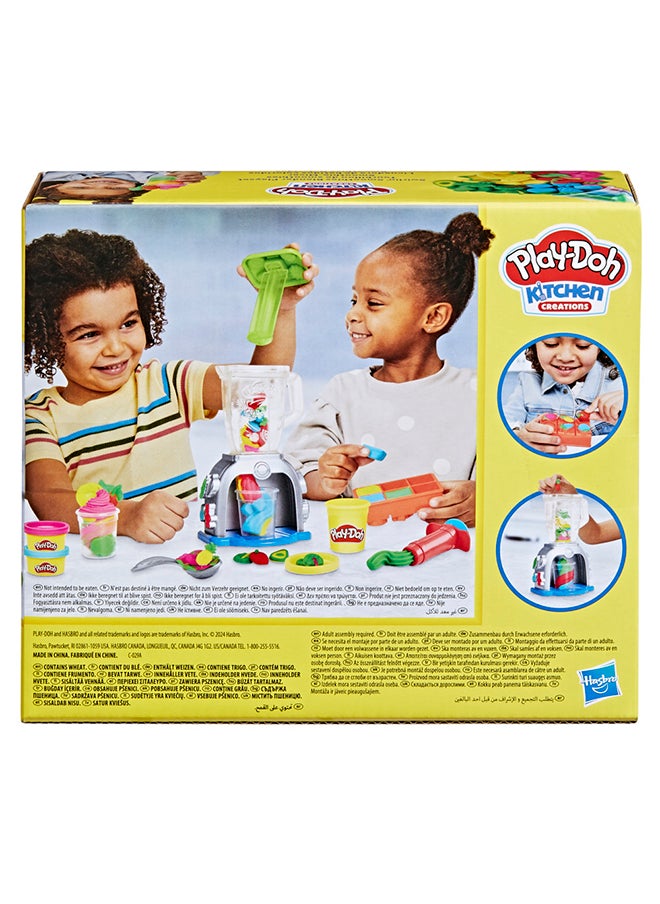 Play-Doh - Swirlin' Smoothies Toy Blender Playset, Play Kitchen Appliances, Kids Arts and Crafts Toys for 3 Year Old Girls and Boys and Up - Image 1