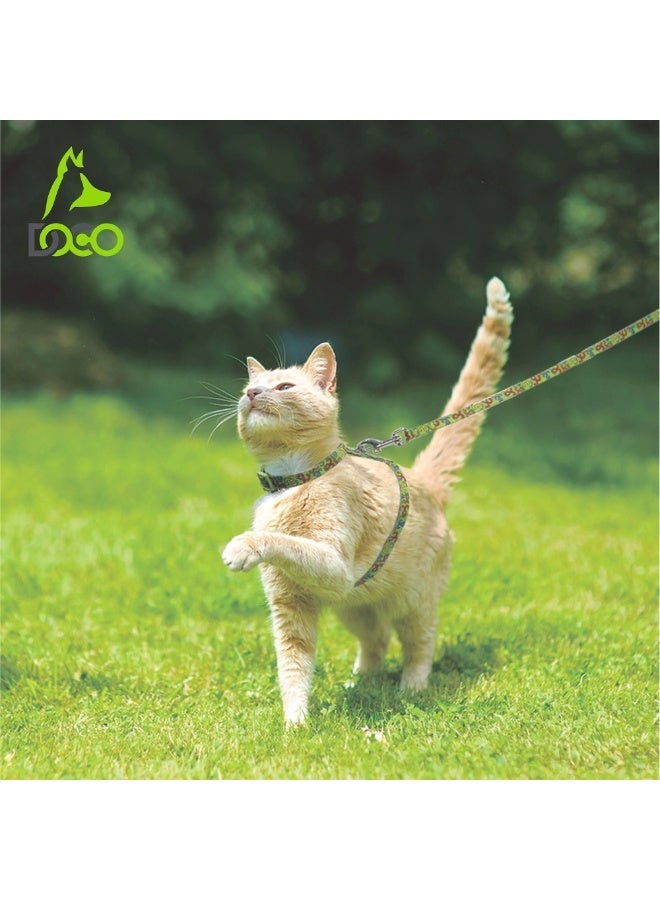 DOCO® LOCO Cat Harness + Leash Combo - Printed Pattern 6ft (DCAT202+2072)[Size - XS, Color - M3] - Image 5