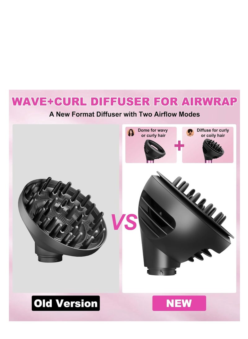 Wave  Curl Diffuser for Dyson Airwrap – Two Airflow Modes for Defined Curls  Bouncy Waves, Compatible with Airwrap HS01/HS05, Hair Diffuser Attachment to Enhances Texture  Controls Frizz - Image 4