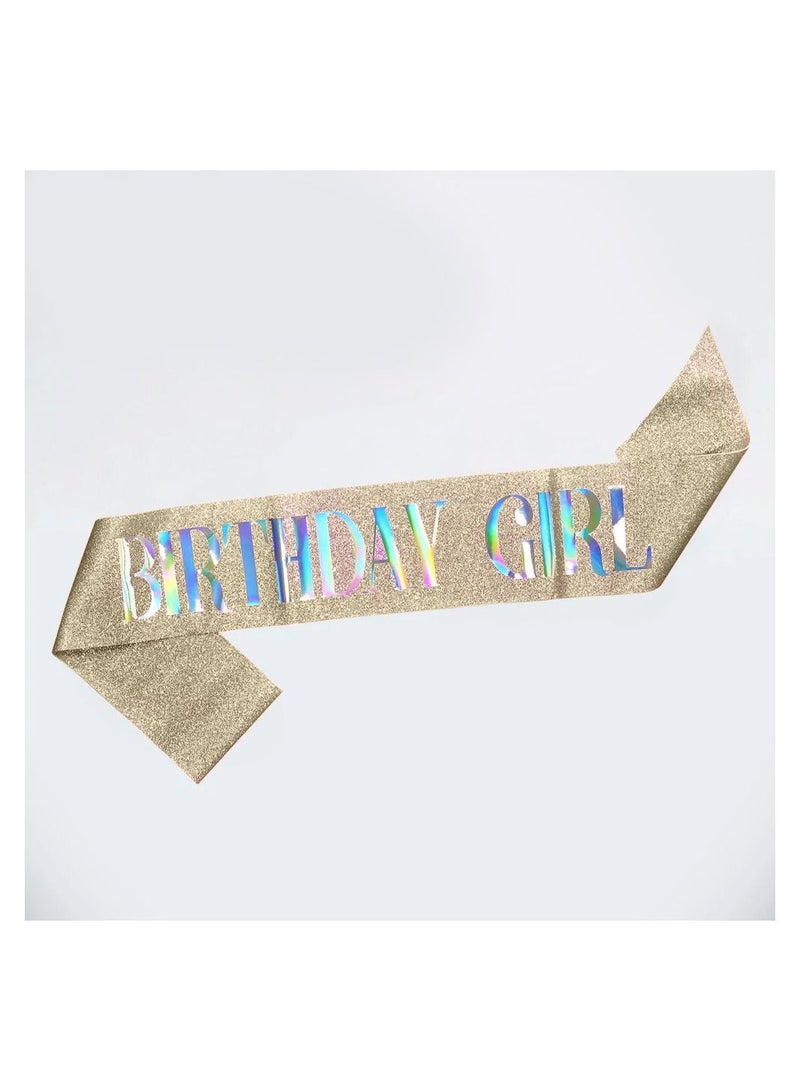 MARGOUN Birthday Girl Sash Graphic Birthday Slogan Satin Sash Birthday Supplies Party Costume Accessories - Image 3