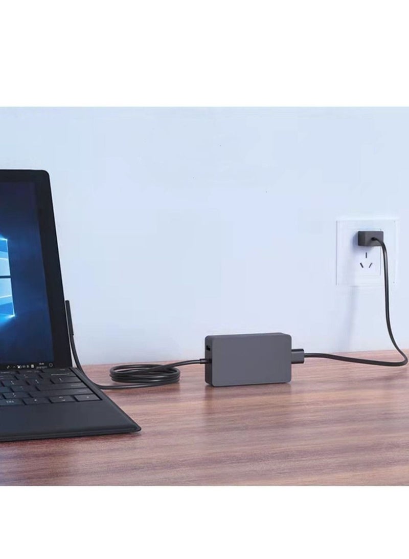 GULFLINK Power Supply Adapter Compatible for Microsoft Surface Pro 3/4/5/ 6 with 44W Black - Image 4