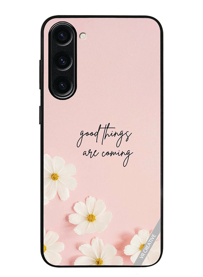 VR CREATIVE Protective Case Cover For Samsung Galaxy S24 Plus Good Things Are Coming Design Multicolour - Image 1