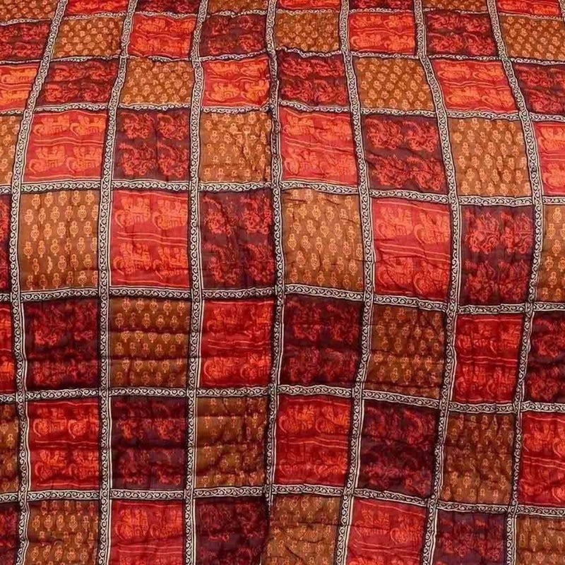 SAMRADHI Traditional Famous Jaipuri Beautiful Floral Print in Multi Colour Jaipuri Rajai/Razai/Quilt Double/Double Bed Quilt/Comforter/AC Quilt/AC Comforter - Image 3