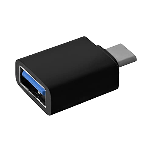 V7 USB-C to USB-A Adapter, Black Thunderbolt 3 Compatible USB-C Adapter, MAC, PC, Android - V7U3C2A-BLK-1N - Image 2