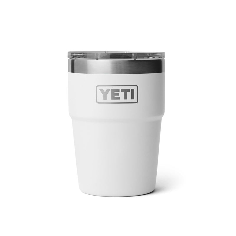 YETI Rambler 16 oz Stackable Tumbler, Vacuum Insulated, Stainless Steel with MagSlider Lid, White - Image 1
