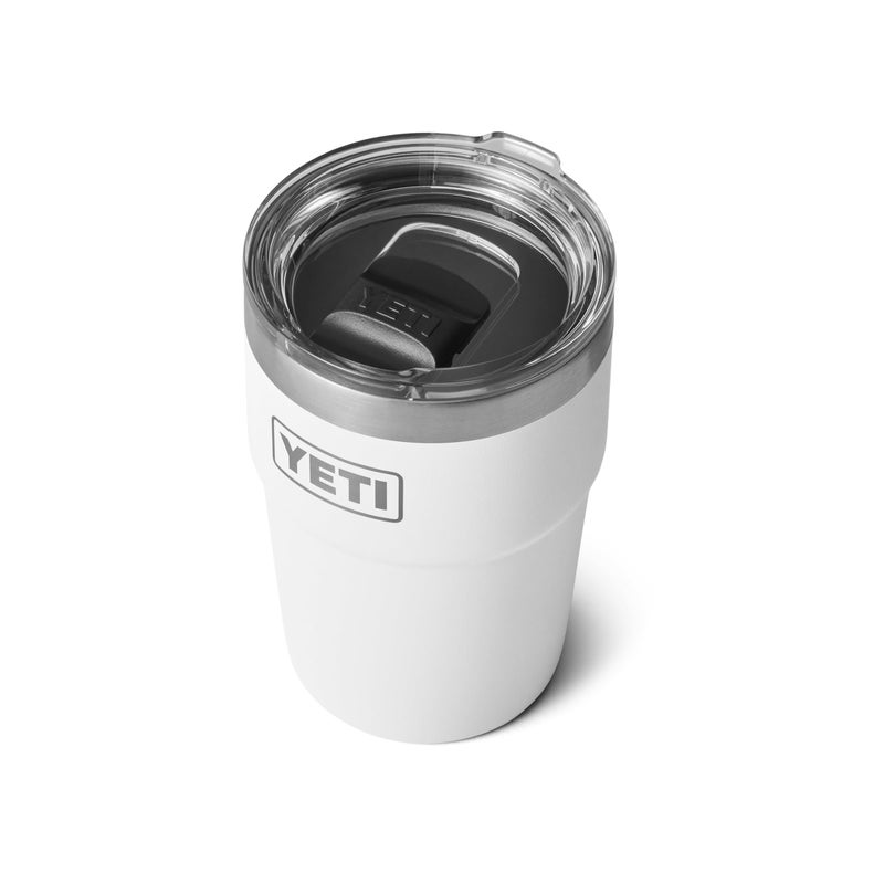 YETI Rambler 16 oz Stackable Tumbler, Vacuum Insulated, Stainless Steel with MagSlider Lid, White - Image 3