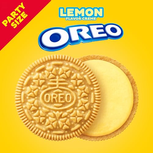 OREO Lemon Creme Sandwich Cookies, Party Size, 24.95 oz - Image 2